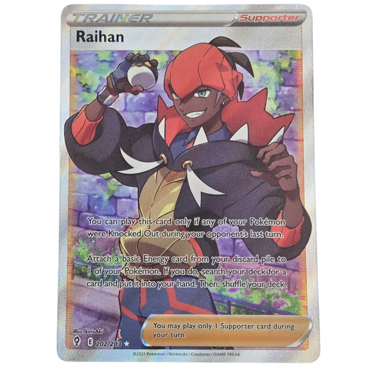 Pokémon - Raihan (Full Art) 202/203- Evolving Skies - LP