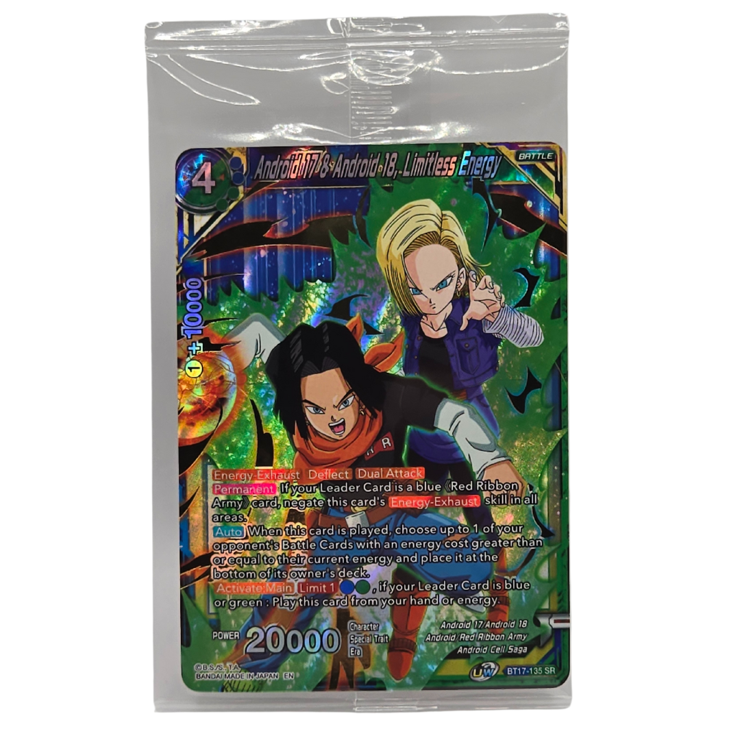 DBS - Android 17 & Android-18, Limitless Energy - (SR) - BT17-135 - Ultimate Squad - Sealed